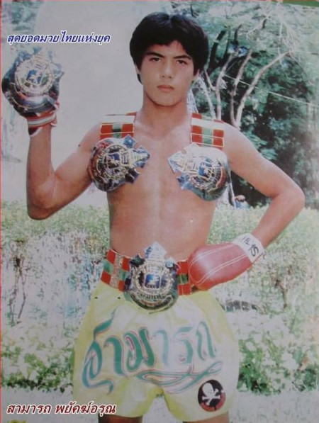 4 Times Lumpini Stadium Champion Samart Payakaroon, the Muay Thai artist.